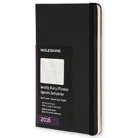 moleskine 12m planner weekly horizontal large hard black