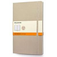 Moleskine Coloured Ruled Notebook Soft Large Khaki Beige