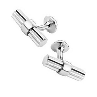 Montblanc Silver Collection Cuff Links Star Bar