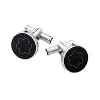 Montblanc Contemporary Collection Cuff Links with Balck Sapphire Glass