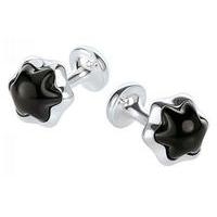 Montblanc Cufflinks with Onyx in Montblanc Cabochon Cut