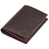 montegrappa business card case with pockets brown caramel