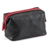 montegrappa necessaire toiletry bag black red