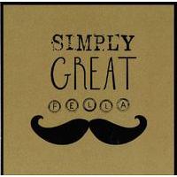 Moustache blank card