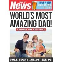 most amazing dad photo fathers day card