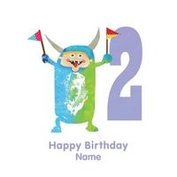 Monster 2 | Children\'s Birthday Card
