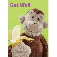 Monkey | Get Well Card