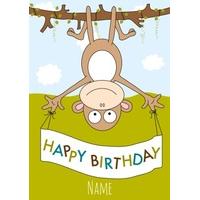 Monkey | Birthday Card | OM1026