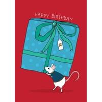 Mouse Present | Birthday Card | SS1010