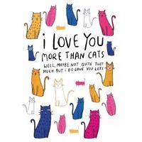 more than cats valentines day card wb1118