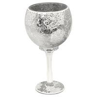 mosaic hurricane goblet in mirrored glass