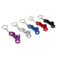 Motorcycle Shaped Aluminum Keychain Bottle Opener (Random Colors)