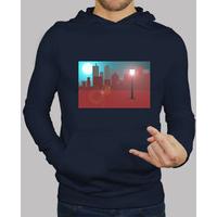 moon skyline jersey hood it