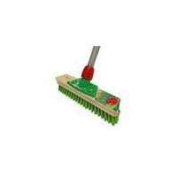 Moss / Stone Scrubber with Steel Handle, extra hard Elaston Bristles