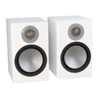monitor audio silver 100 satin white bookshelf speakers pair
