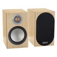monitor audio silver 50 natural oak bookshelf speakers pair