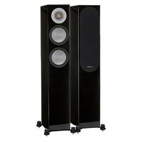 monitor audio silver 200 gloss black floorstanding speaker pair