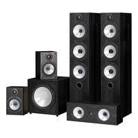 monitor audio mr6 av black oak 51 speaker package