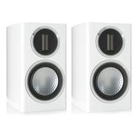 monitor audio gold 50 gloss white bookshelf speakers pair