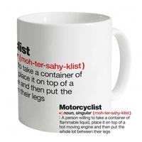 Motorcyclist Definition Mug