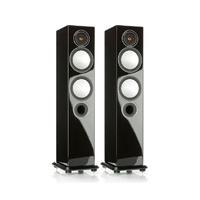 monitor audio silver 6 gloss black floorstanding speaker pair