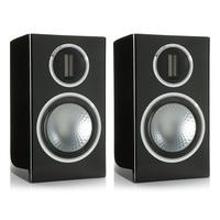 monitor audio gold 100 gloss black bookshelf speakers pair