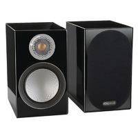 monitor audio silver 50 gloss black bookshelf speakers pair