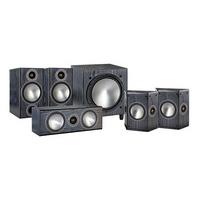 monitor audio bronze 2av10 black oak 51 speaker package