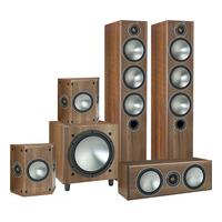 monitor audio bronze 6av10 walnut 51 speaker package