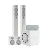 monitor audio radius r270 av gloss white 51 speaker package