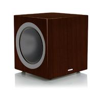 monitor audio radius 390 walnut subwoofer