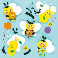 Motivational Bee Badge Kits (Pack of 4)