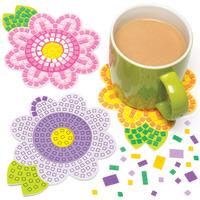 Mosaic Flower Coaster Kits (Pack of 6)