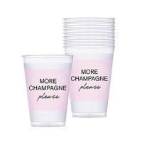 More Champagne Pink Frosted Plastic Tumblers