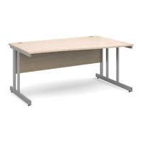 Move Wave Desk 1600mm Right Hand Maple