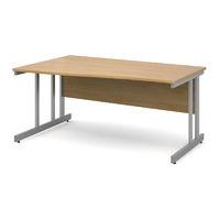 Move Wave Desk 1600mm Left Hand Oak