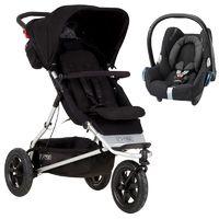 Mountain Buggy +One 2in1 Travel System-Black