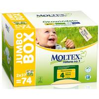Moltex Nature Disposable Nappies - Maxi - Size 4 - Jumbo Box of 74