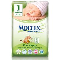 moltex nature disposable nappies newborn size 1 pack of 23