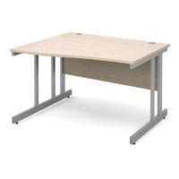 move wave desk 1200mm left hand maple