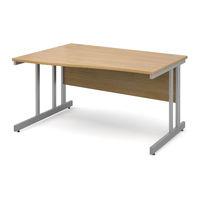 Move Wave Desk 1400mm Left Hand Oak