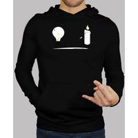 modernity vs. old black sweatshi...