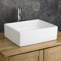 modern 465cm x 37cm rectangular catanzaro counter top basin