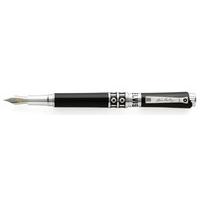 montegrappa elvis presley black limited edition silver trim broad fout ...