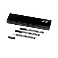 Montblanc 3 Rollerball Small Refills (M) Mystery Black