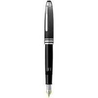 montblanc meisterstck solitaire dou black white fountain pen