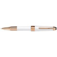 montblanc 118 white solitaire red gold mini rollerball