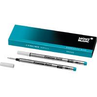 montblanc fineliner refill barbados blue 2 refill pack