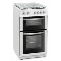 Montpellier MDG500LW 50cm Gas Cooker in White Double Oven FSD