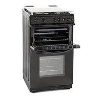 Montpellier MDG500LK 50cm Gas Cooker in Black Double Oven FSD